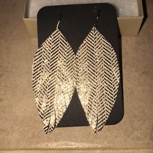 Leather earrings